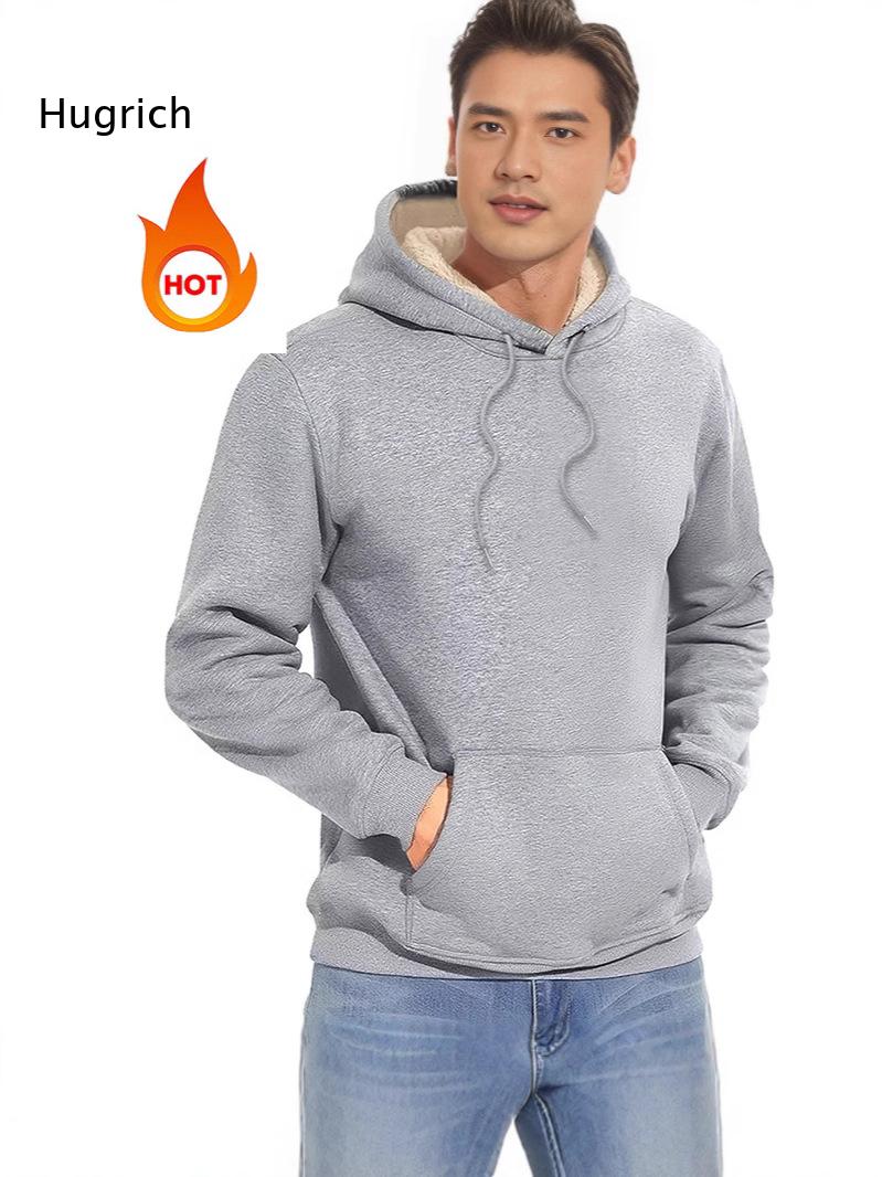 Men Sherpa Lined Hoodie Drawst - Sherpa Hoodie Fleece review and price