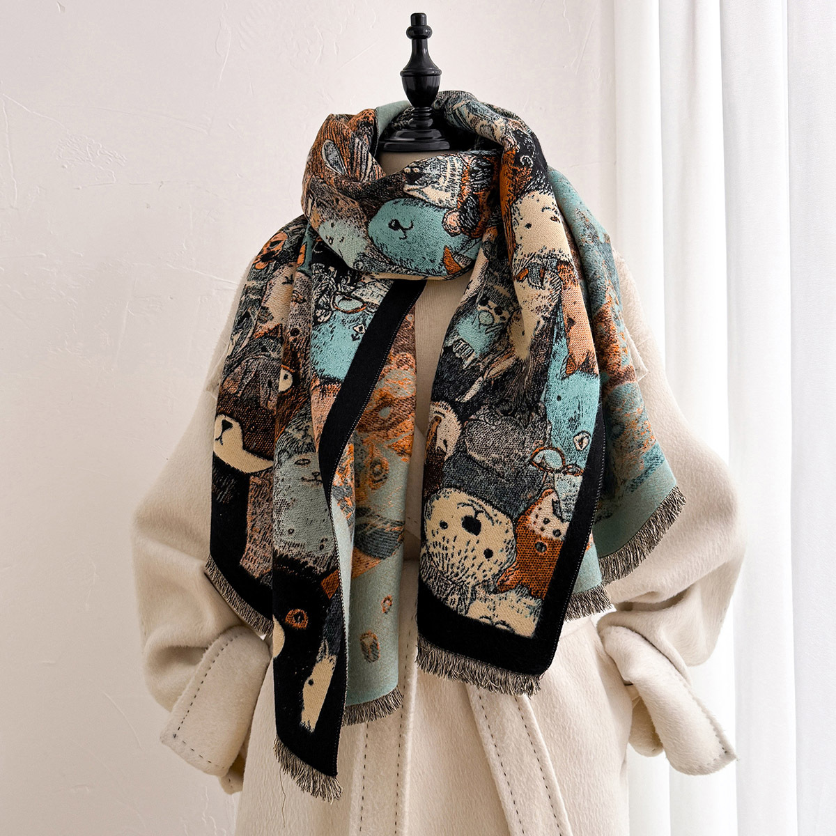 Women Imitation Cashmere Scarf - Cashmere Pashmina Wrap review and price