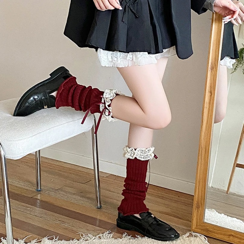 Leg Warmers Ankle Womens Bow W - Thermal Sock Wool review and price