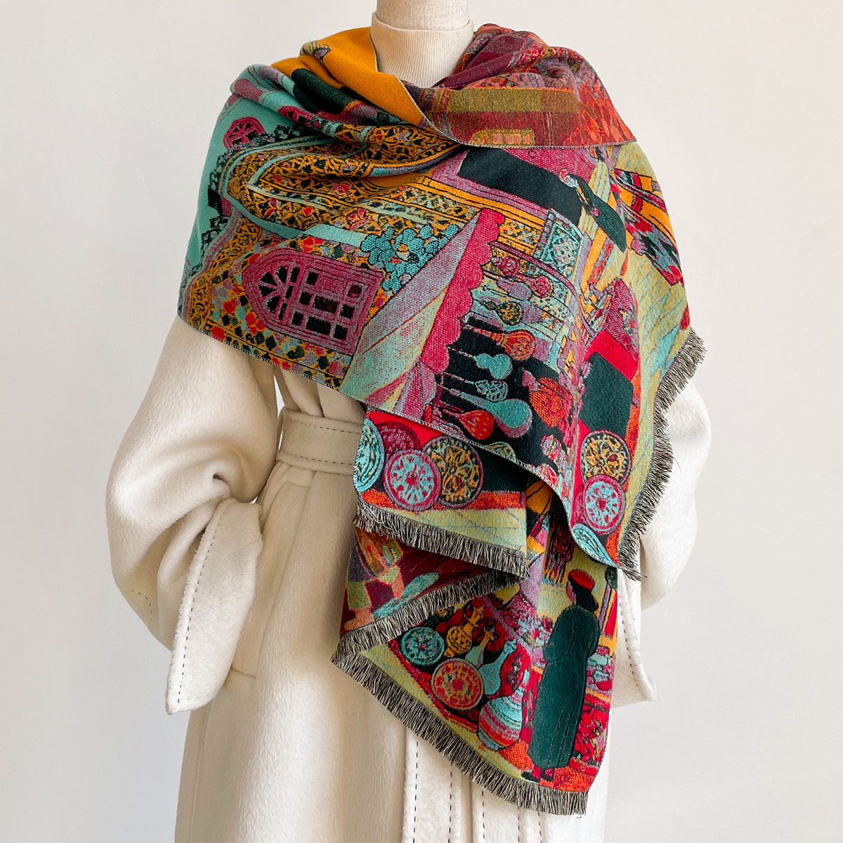 Women Imitation Cashmere Scarf - Cashmere Pashmina Wrap review and price
