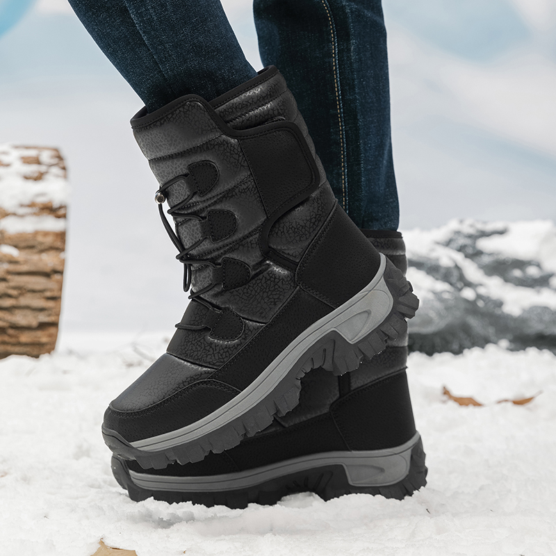 New Warm Men Plush Snow Boots  - Waterproof Winter Boot review and price