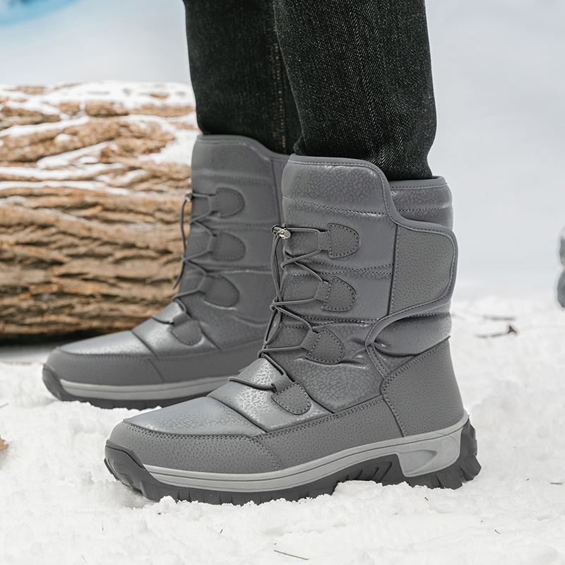 New Warm Men Plush Snow Boots  - Waterproof Winter Boot review and price